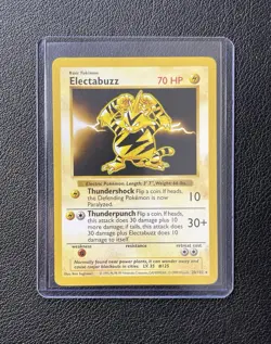 1999 SHADOWLESS ELECTABUZZ NM+ POKEMON TCG WOTC CARD BASE #20/102 - Image 1