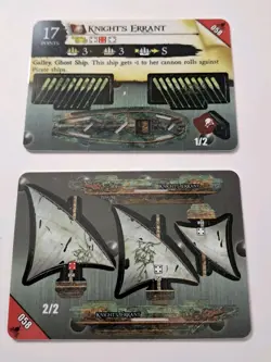 Pirates CSG Fire and Steel # 058 Knights Errant Cursed Ghost Ship Unpunched Card - Image 3