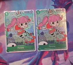 x2 Perona OP12-034 SR Legacy of the Master One Piece Card Game English - Image 1