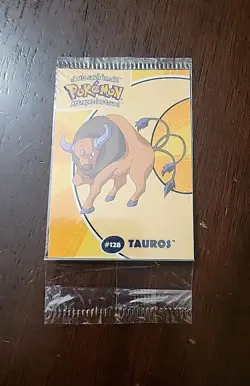 Sealed - #128 Tauros 23/40 - Danone Pokemon Stadium Card 2000 - Image 1