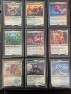 MTG Magic the Gathering Card Binder Collection 464+ Cards all Rares or Mythics - Image 1