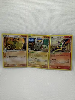 Pokemon EX Dragon Frontiers Reverse Holo 3 Card Lot Bayleef Pinsir Swellow - Image 1