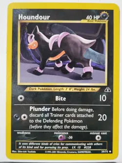 Houndour 39/75 - LP - Neo Discovery Pokemon Card - $2 Combined Shipping - Image 1
