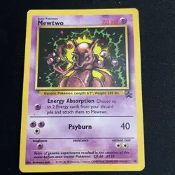 Pokemon TCG Mewtwo Black Star Movie Promo Card 14 WOTC - Image 1