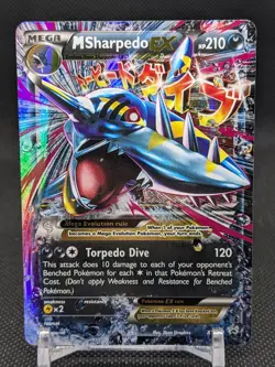 M Sharpedo EX - XY200 Black Star Promo Pokemon - LP - Image 1