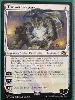 Magic MTG - The Aetherspark - Non-Foil [Promo Pack] (0231) Aetherdrift NM - Image 2