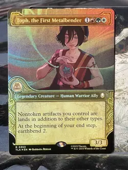 MTG Toph, the First Metalbender RARE FOIL SHOWCASE Last Airbender 353 NM/Mint - Image 1
