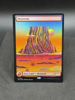 MTG Mountain FOIL Secret Lair The Strange Sands 1481 NM - Image 1
