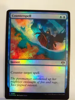 1x NM FOIL Counterspell - 0081 C CMM - MTG Magic Never Played x1 - Image 1