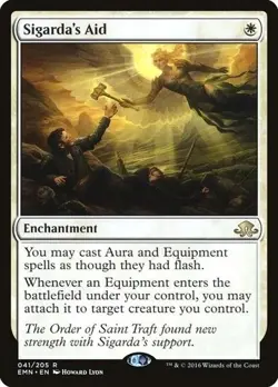 MTG Magic the Gathering Sigarda's Aid (41/234) Eldritch Moon - Image 1