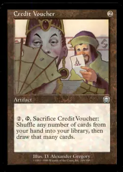 Credit Voucher LP Light Play Mercadian Masques MTG [8085] - Image 1