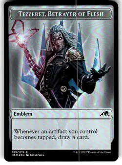 Tezzeret, Betrayer of Flesh (019) / Spirit (002) Foil Token NEO MTG NM/M - Image 1