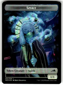 Tezzeret, Betrayer of Flesh (019) / Spirit (002) Foil Token NEO MTG NM/M - Image 2