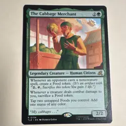 MTG TLE The Cabbage Merchant #0134 Rare Green Creature 2025 Patrick Ganas - Image 1