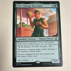 MTG TLE The Cabbage Merchant #0134 Rare Green Creature 2025 Patrick Ganas - Image 2