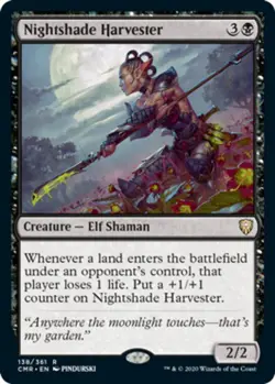 1 x Nightshade Harvester - Foil - Commander Legends - Light Play - MTG - Image 1