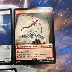 TOKEN And Insert LOT of 9 Lord of the Rings Unplayed Smaug Specter Cloak Magic - Image 4