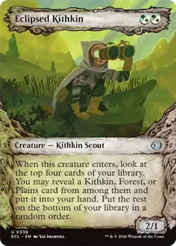 x4 Eclipsed Kithkin - Showcase U MTG Lorwyn Eclipsed M/NM, English - Image 1