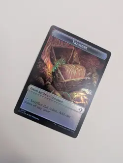 MTG - Treasure 0010/Elf 0004 Token (Foil) - Lorwyn Eclipsed NM/M Condition - Image 2