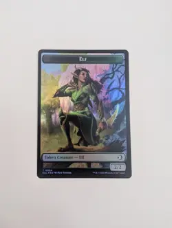 MTG - Treasure 0010/Elf 0004 Token (Foil) - Lorwyn Eclipsed NM/M Condition - Image 4