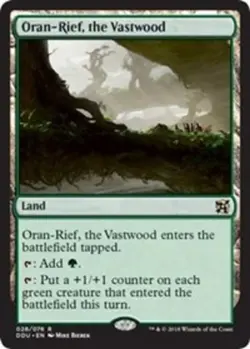 1 x Oran-Rief, the Vastwood - Duel Decks: Elves vs Inventors - Light Play - MTG - Image 1