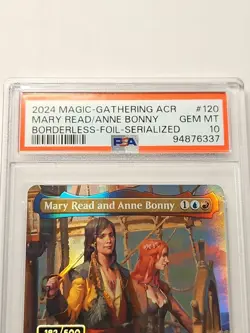Magic MTG- Mary Read and Anne Bonny PSA 10 Serial 182/500 ACR 120 Assassin Creed - Image 3