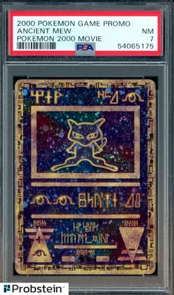 2000 Pokemon Game Promo Pokemon 2000 Movie Ancient Mew PSA 7 NM - Image 1