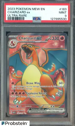2023 Pokemon TCG Mew EN Ultra Rare #183 Charizard Ex PSA 9 MINT - Image 1