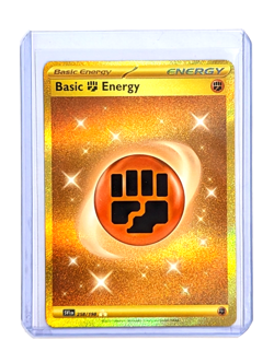 Basic Fighting Energy 258/198 Hyper Gold Rare S&V Base POKEMON TCG SVI ENGLISH - Image 3