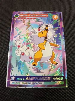 Pokemon Mega Ampharos Mega Evolutions Set Galaxy Holo Peru US Seller - Image 1