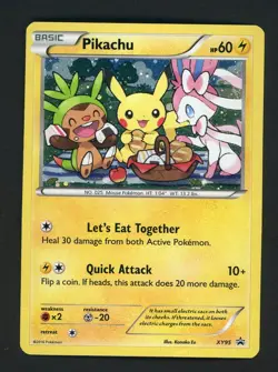 Pokemon 2016 Pikachu XY95 Holo XY Black Star Promo Breakpoint - Image 1