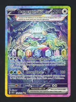 Pokemon 2024 Terapagos ex 170/142 Stellar Crown Special Illustration Rare - Image 1