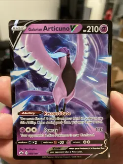 2021 Sword & Shield - Chilling Reign Galarian Articuno V Basic/Rare Holo V #58 - Image 1