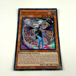 Yugioh! Dracotail Faimena JUSH-EN002 Justice Hunters 1st Ed English NM Free Ship - Image 1