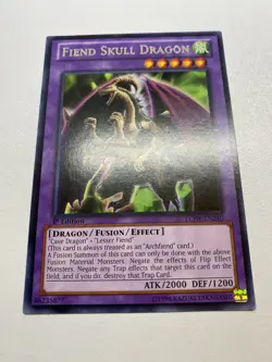 Yu-Gi-Oh! Fiend Skull Dragon Rare 1st Edition LCJW-EN240 MP - Image 1