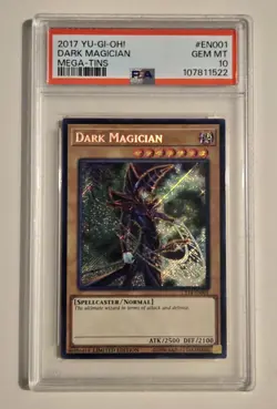 2017 YU-GI-OH! MEGA TINS Dark Magician CT14-EN001 LIMITED EDITION PSA 10 - Image 1