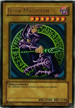 Yugioh Dark Magician SDY-006 Ultra Rare Unlimited DMG - Image 1