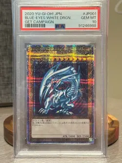 Yugioh! Blue Eyes White Dragon Japanese Get Campaign PSEC-JP001 PSA 10 Gem Mint - Image 1