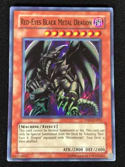Yugioh Red-Eyes Black Metal Dragon PP01-EN015 Super (NM) - Image 1