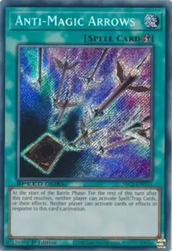 Anti-Magic Arrows - SBC1-ENG11 - Secret Rare - 1st Edition - Lightly Played - Image 1