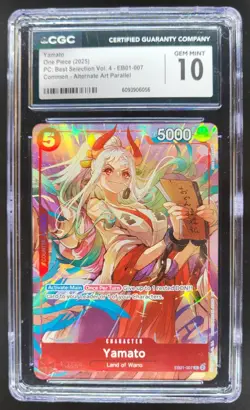 2025 ONE PIECE CCG YAMATO ALT ART EB01-007 CGC 10 C PT - Image 1