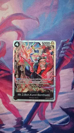 Mr.2.Bon.Kurei (Bentham) OP14-091 SR The Azure Sea's Seven - ONE PIECE ENGLISH - Image 1