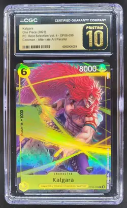 2025 ONE PIECE CCG KALGARA ALT ART OP08-099 CGC 10 PRISTINE D PT - Image 1