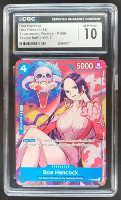 2024 ONE PIECE CCG BOA HANCOCK P-066 SEALED BATTLE PROMOS CGC 10 E PT - Image 1