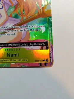 🏴‍☠One Piece Is Real Egghead Nami ST29-008 Alt Art Foil Last Nami!!🏴‍☠ - Image 4