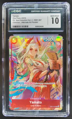 2025 ONE PIECE CCG YAMATO ALT ART EB01-007 CGC 10 D PT - Image 1