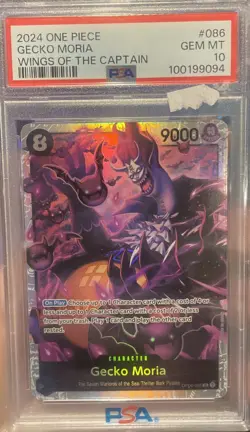 One Piece 2024 Gecko Moria Wings of the Captain #86 PSA 10 - Image 1