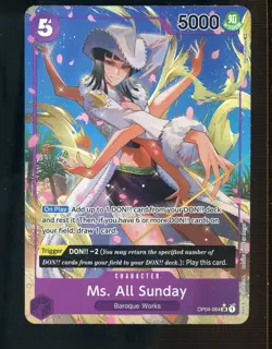 One Piece OP04-064 Kingdoms of Intrigue Alternate Art Ms. All Sunday - Image 1