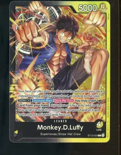 One Piece ST13-003 Ultra Deck Three Brothers' Bond Leader Monkey.D.Luffy - Image 1