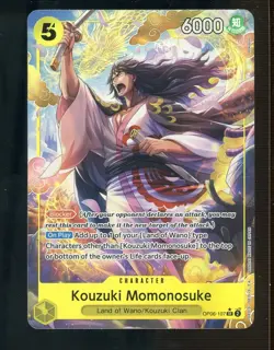 One Piece OP06-107 Wings of the Captain Alternate Art Kouzuki Momonosuke - Image 1